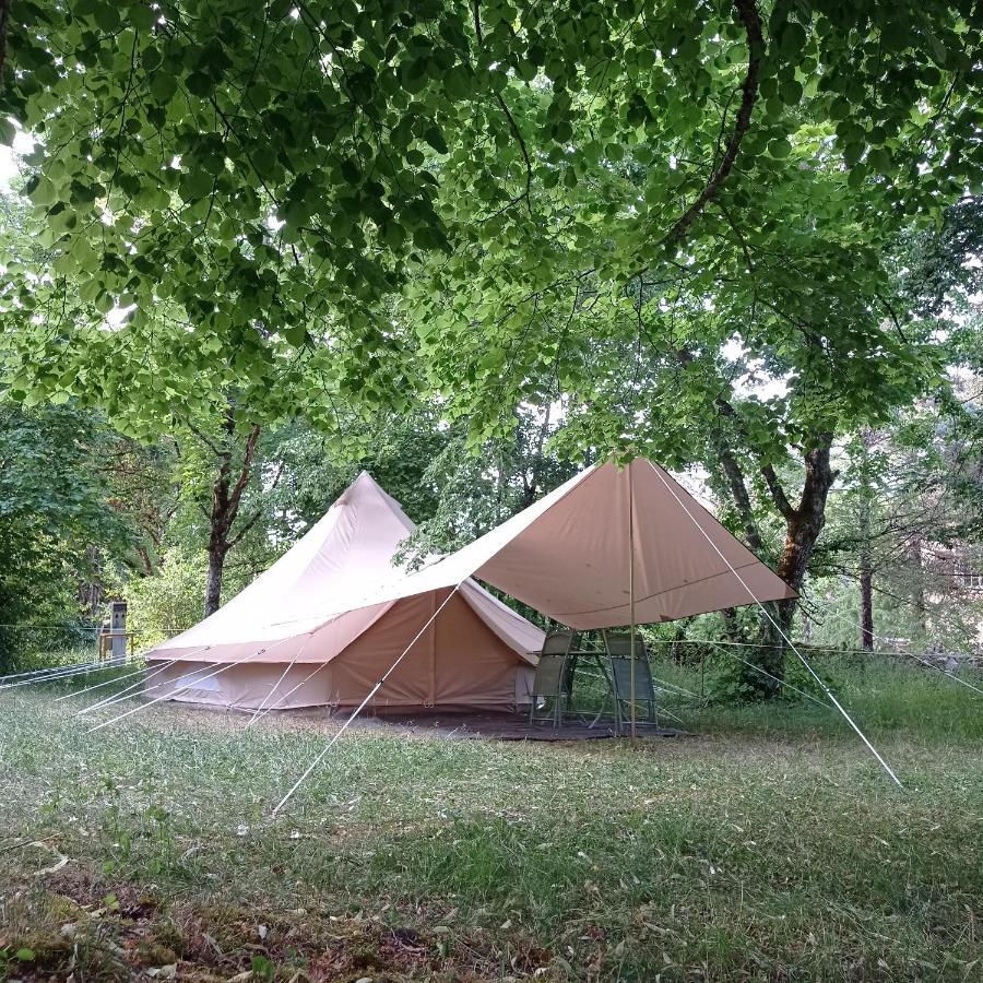 Camping Le Bel Air Mobil Home Le Cornouiller 4 Personnes Limogne-en-Quercy Zewnętrze zdjęcie